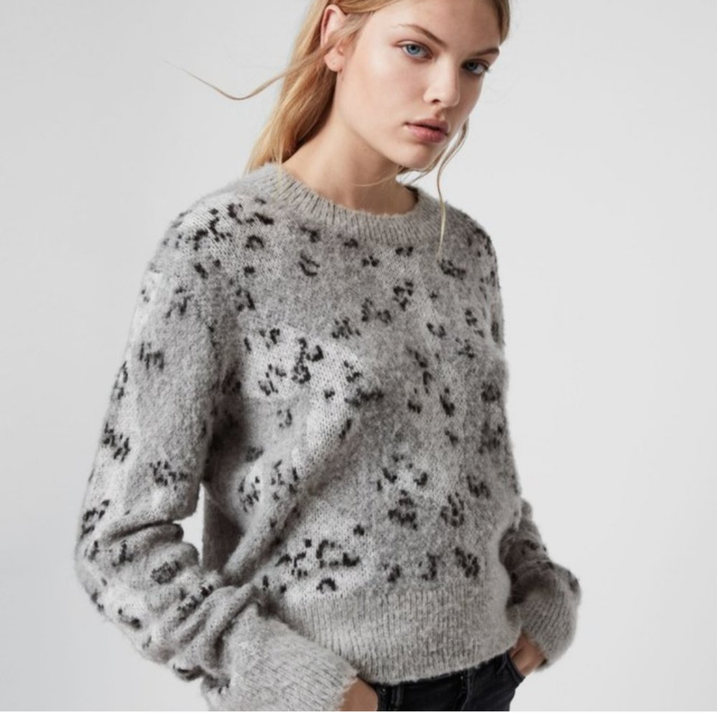 NWT!! All Saints Asko knitted jumper sz M