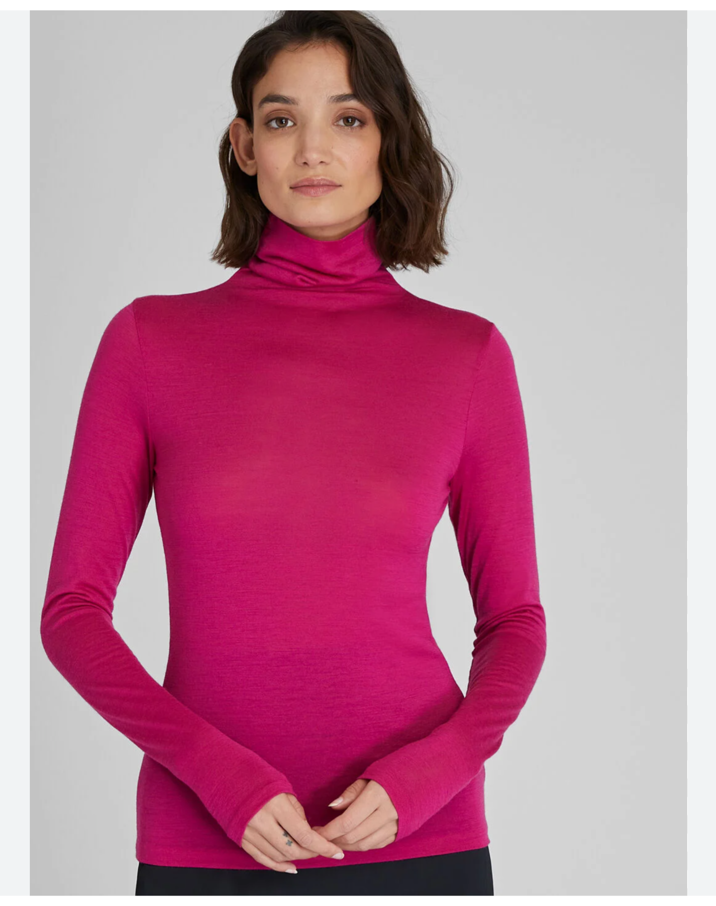 Club Monaco mock neck cashmere blend fitted sweater sz S.