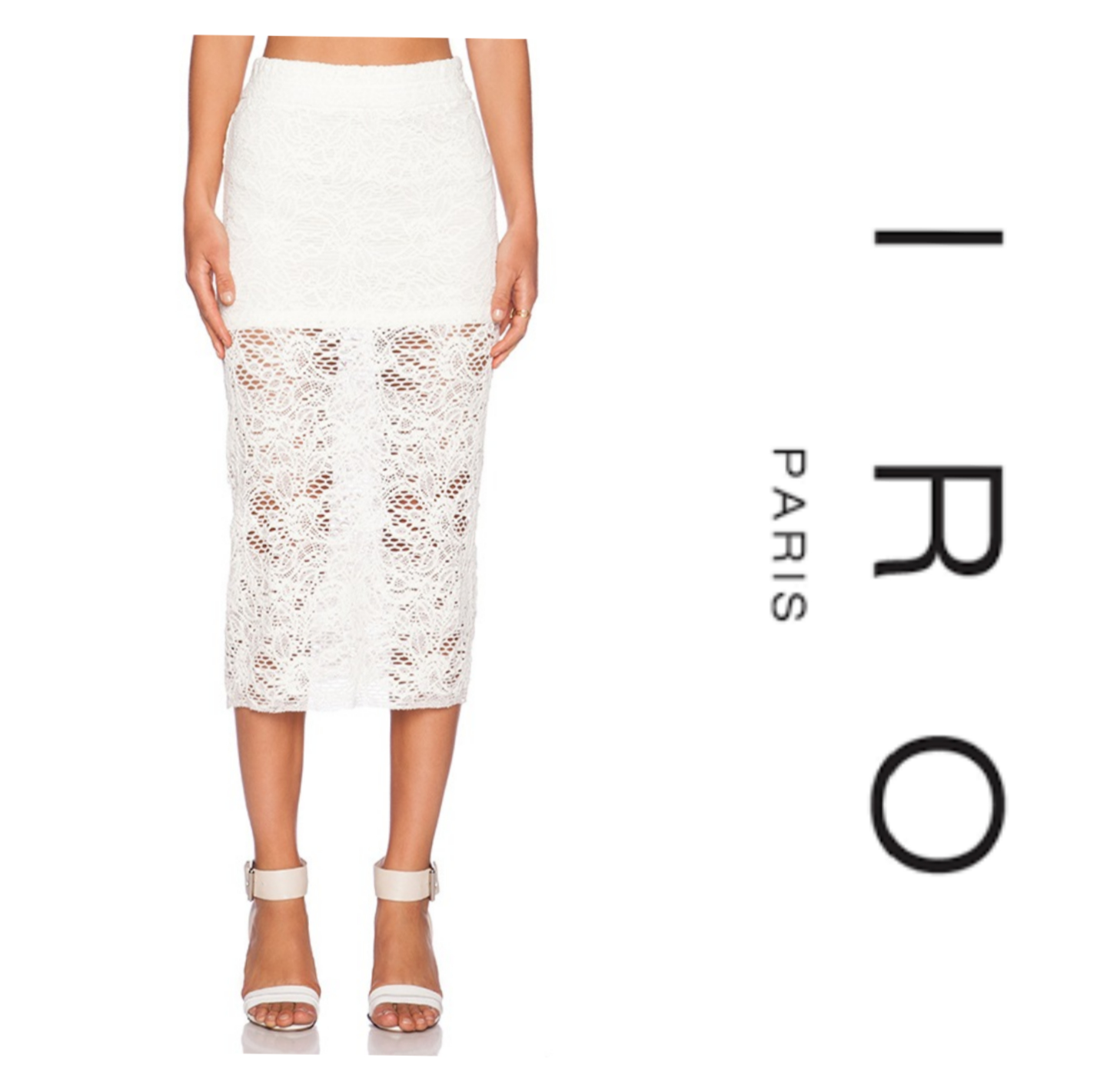 NWT!! IRO "Faikie cream lace skirt" sz 38 (4).