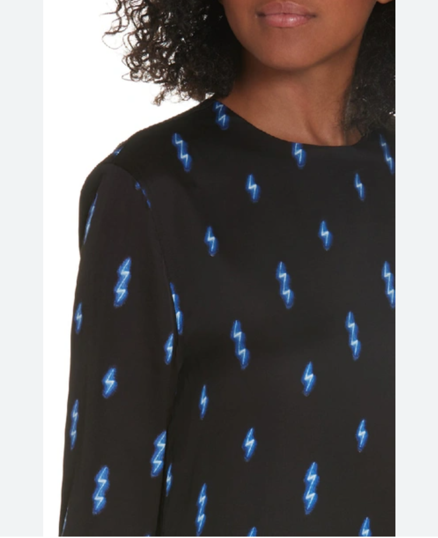 EQUIPMENT "Angelisa" lightning bolt dress sz M