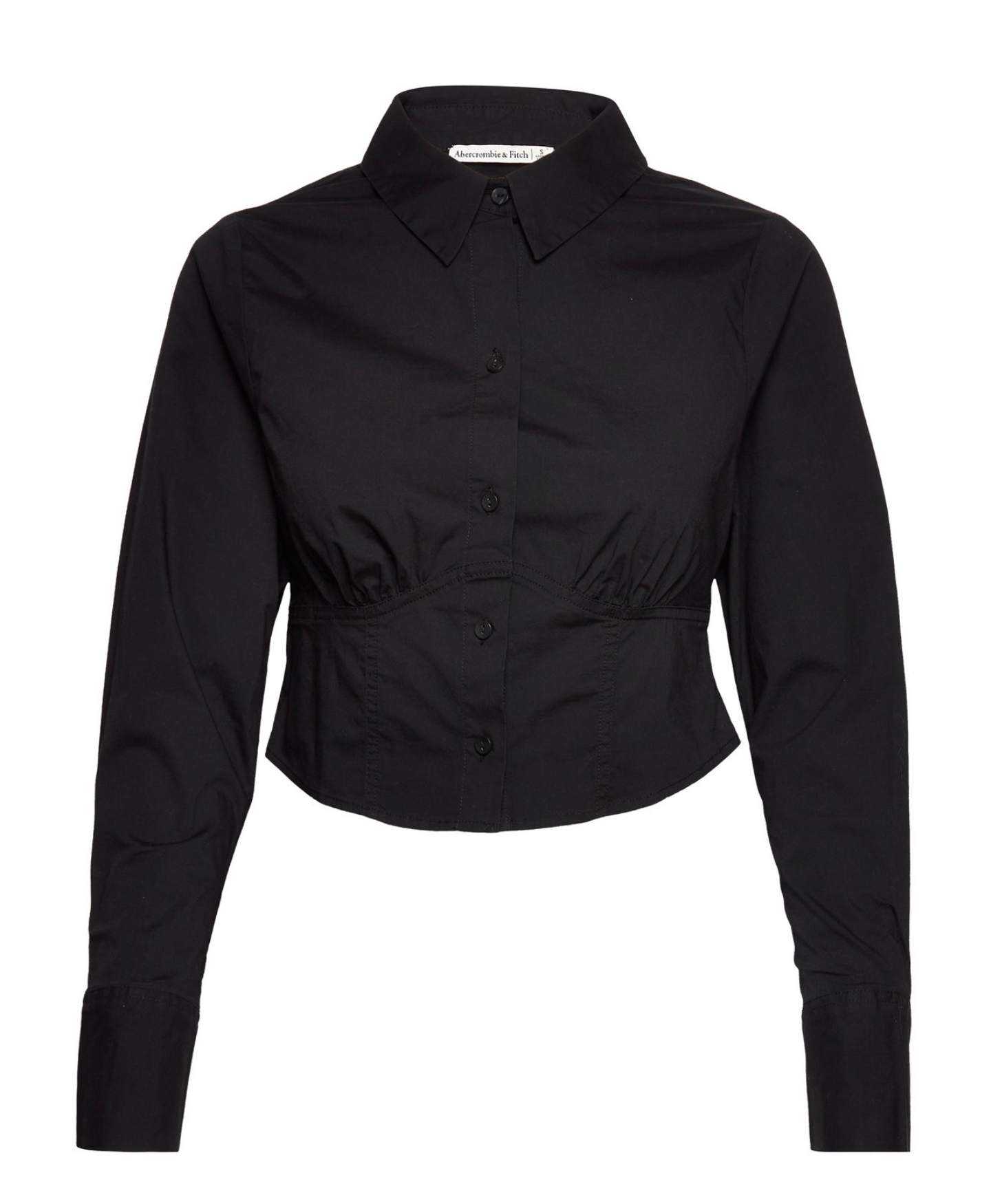 Abercrombie & Fitch Poplin Corset top on Black sz M