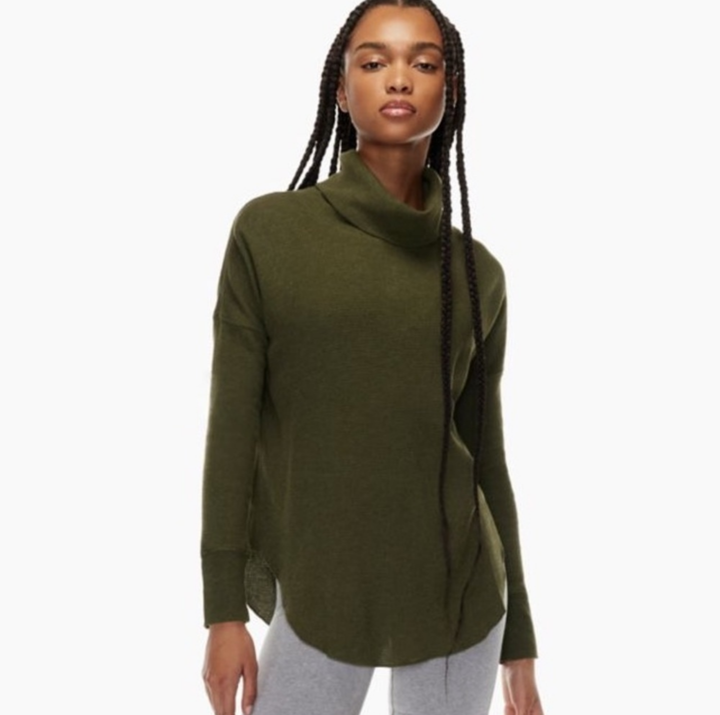 splendid cowl neck thermal