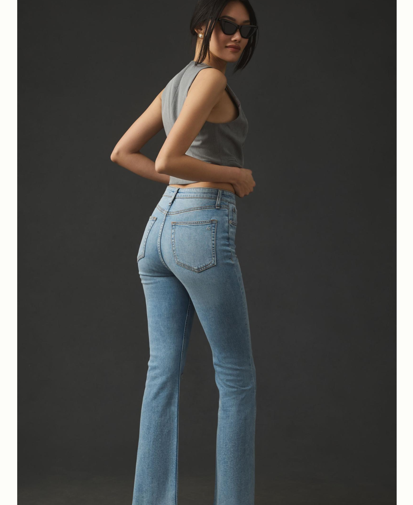 Rag & Bone Casey High Rise Ankle Flare in Lucy size 25