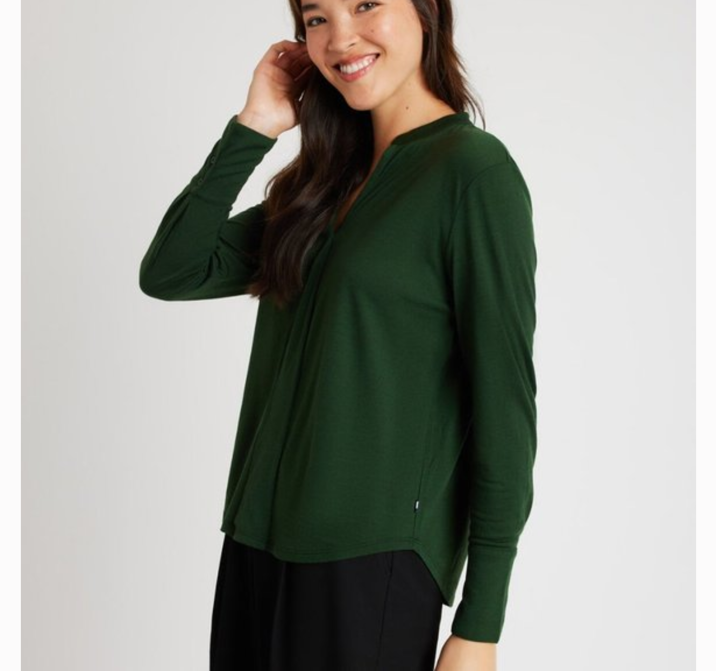 Kit & Ace merino jersey top sz XS relaxed