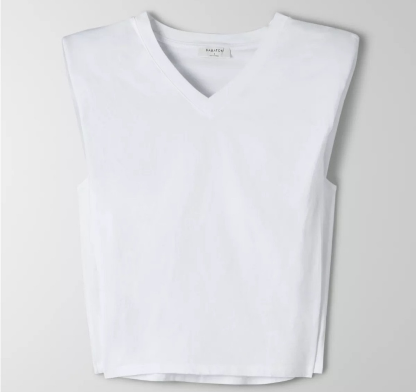 BABATON shoulder pad tank. Fits S/M