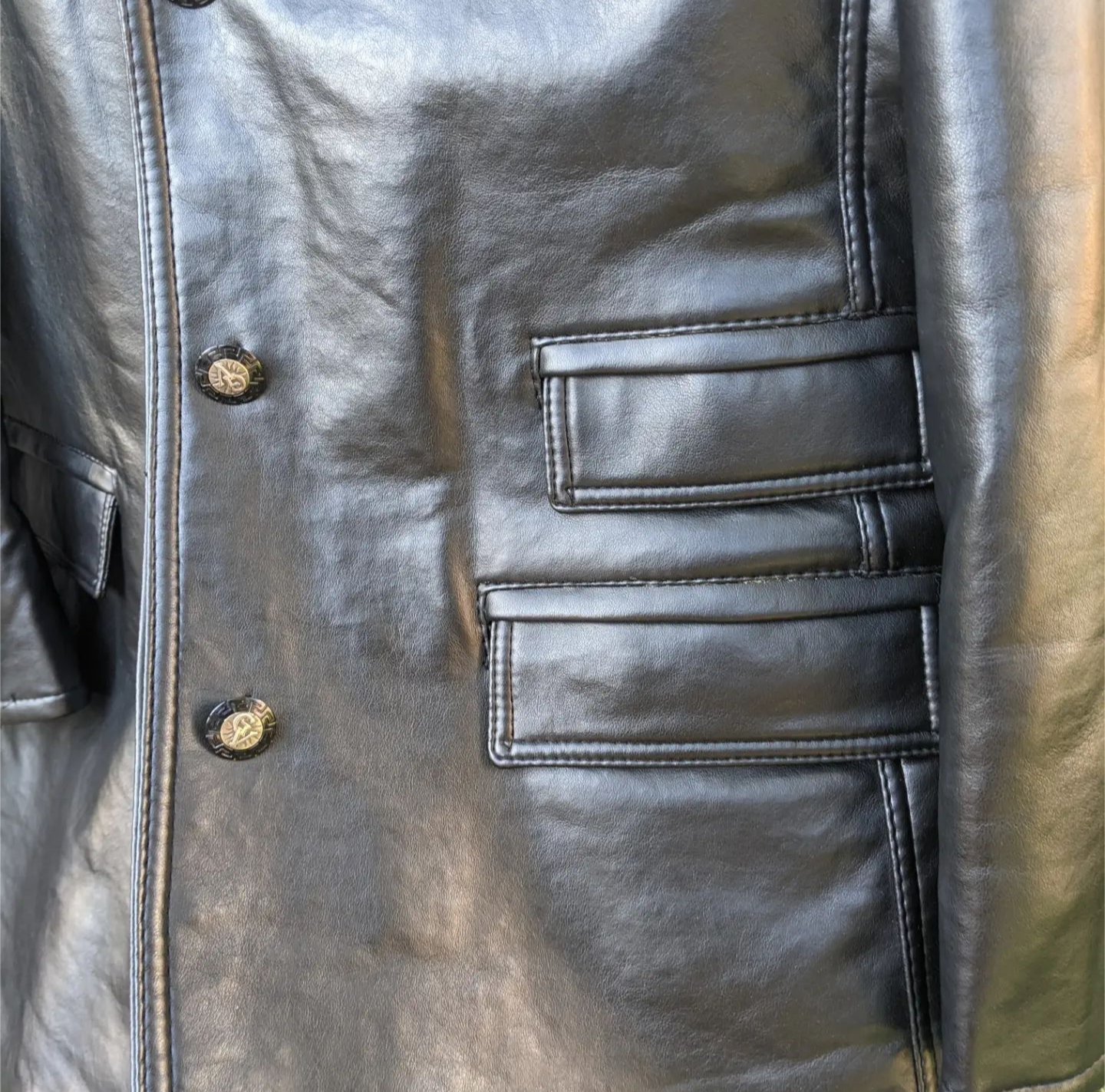 GV Emporia faux leather jacket sz Lrg