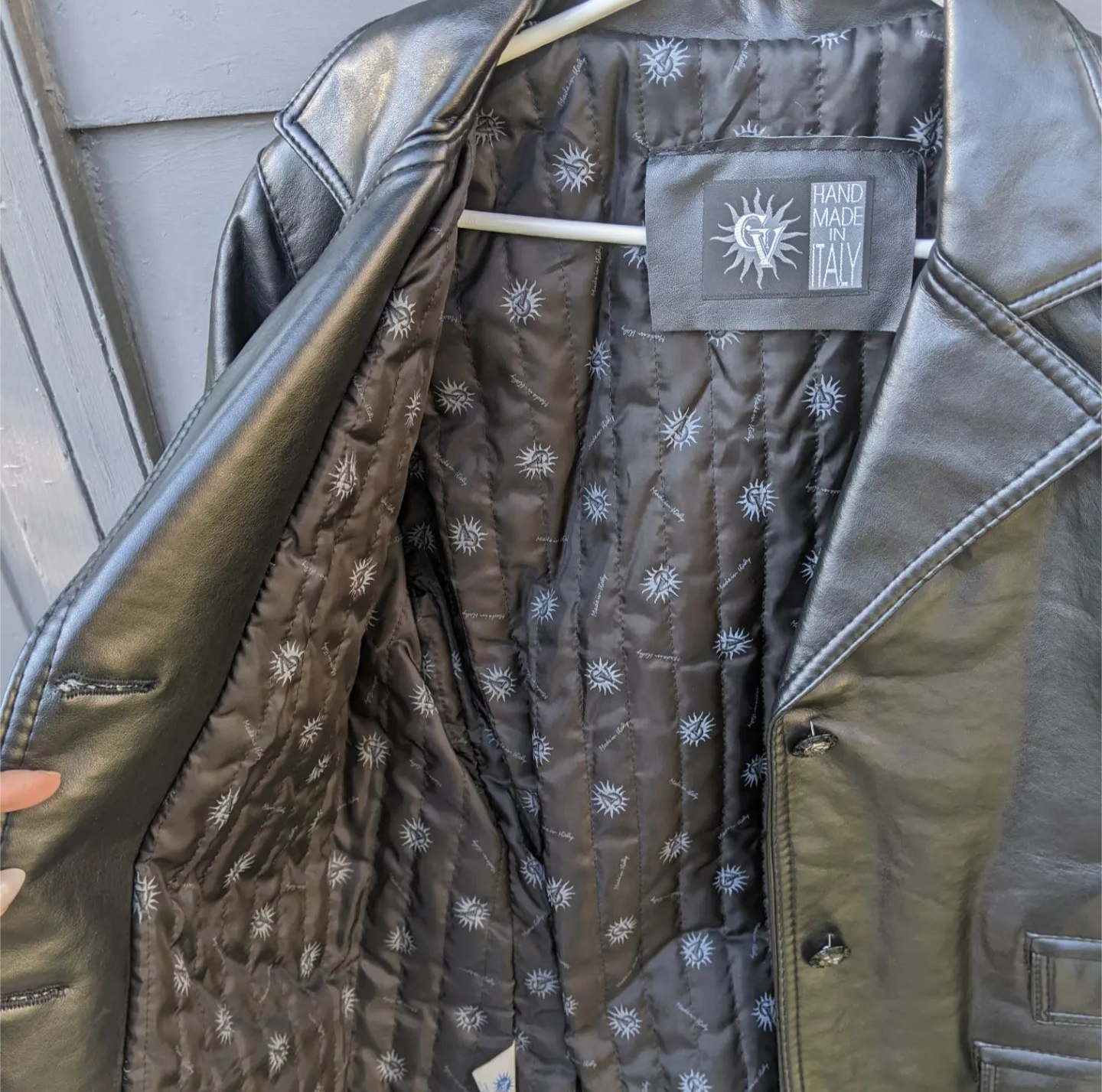 GV Emporia faux leather jacket sz Lrg