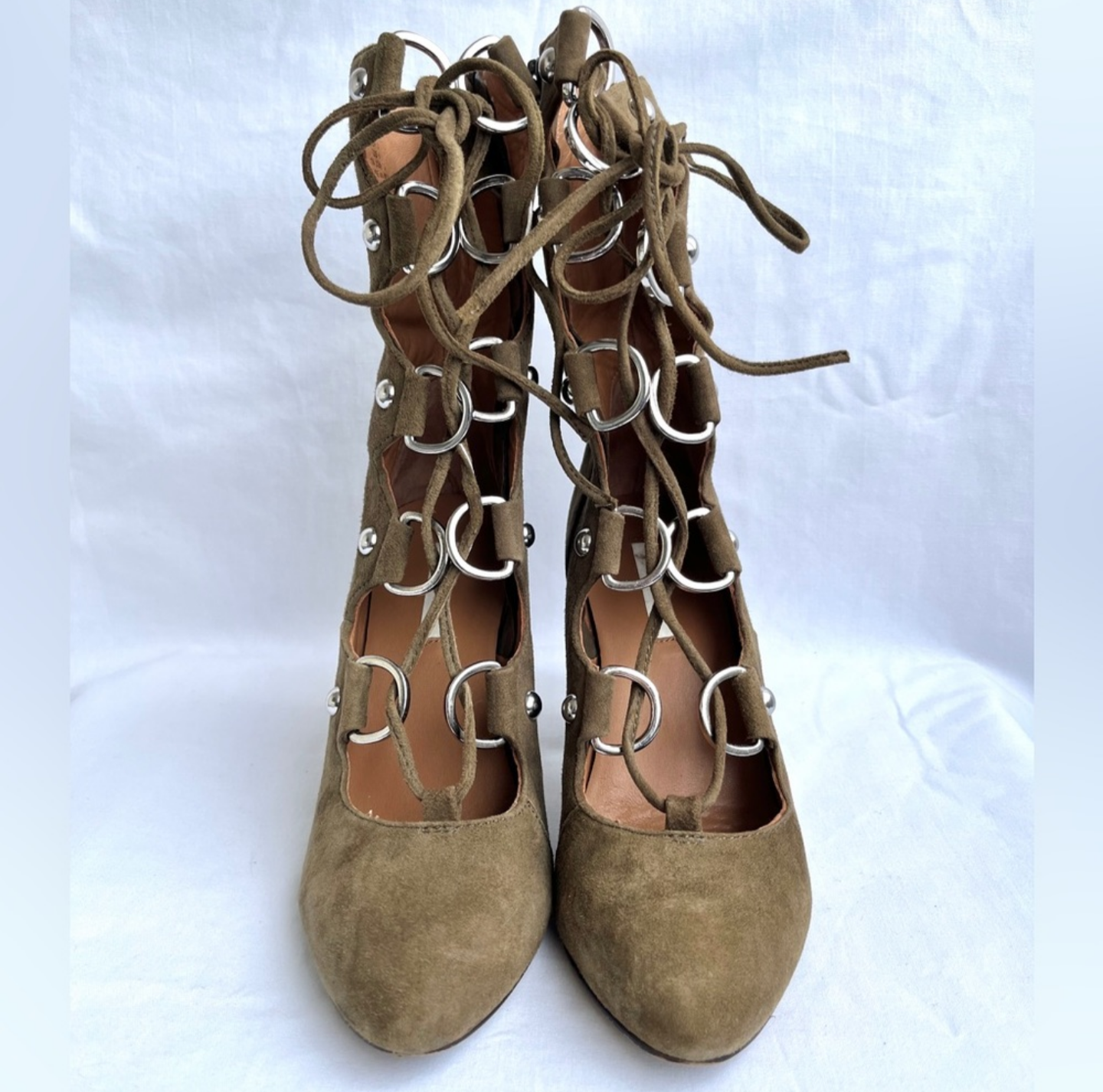 H&M Genuine Suede lace up boots sz 8.5