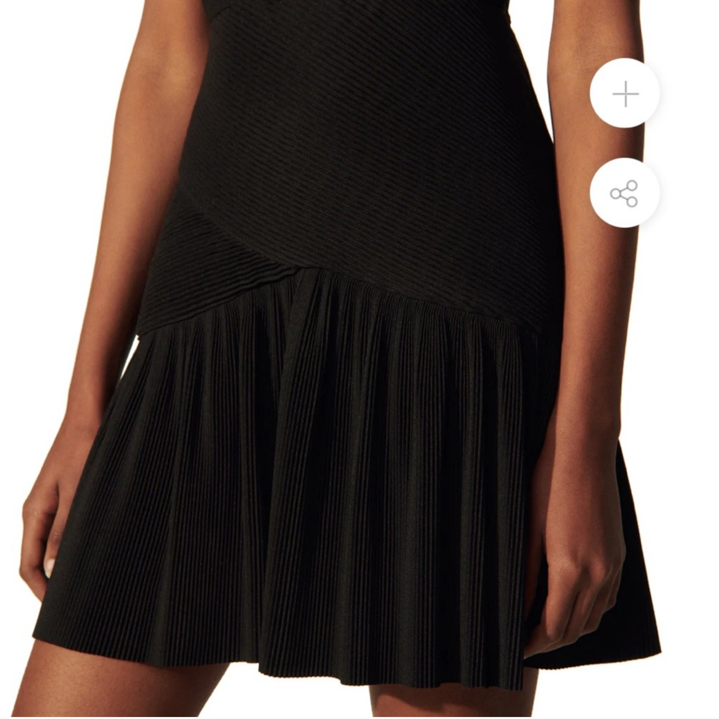 New with tags! SANDRO Odette pleated woven mini dress sz Fr38 (Med)