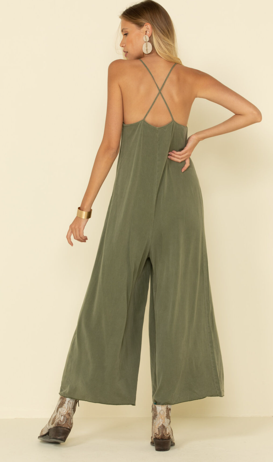 NWT! Rag Poets Ayana Wide Leg Jumpsuit sz S.
