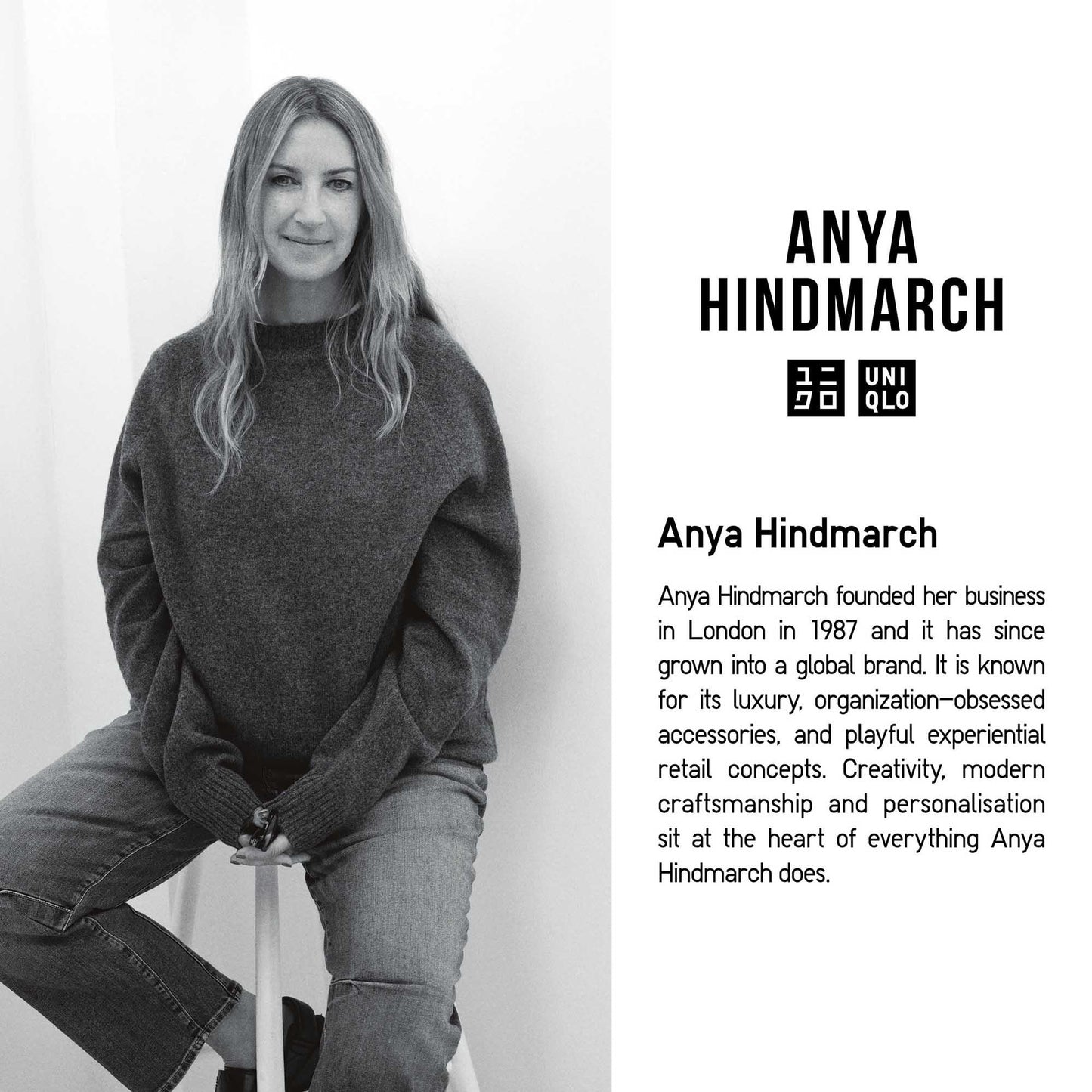 Anya Hindmarch for Uniqlo "Merino Oversized V Neck Cardigan" sz S