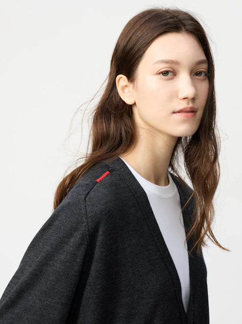 Anya Hindmarch for Uniqlo "Merino Oversized V Neck Cardigan" sz S