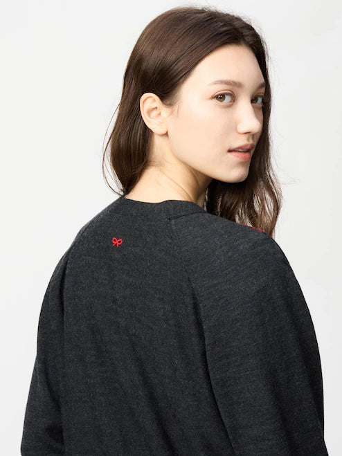 Anya Hindmarch for Uniqlo "Merino Oversized V Neck Cardigan" sz S