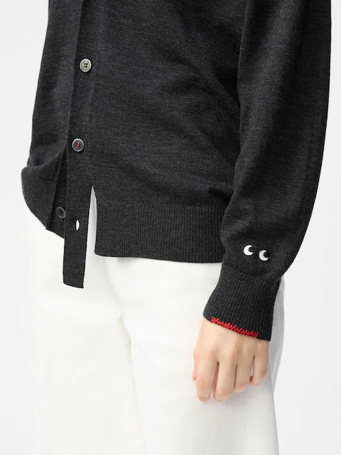 Anya Hindmarch for Uniqlo "Merino Oversized V Neck Cardigan" sz S