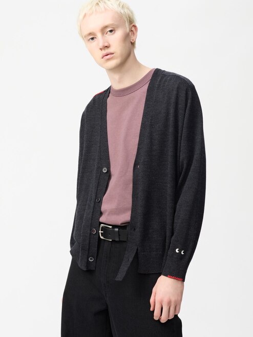 Anya Hindmarch for Uniqlo "Merino Oversized V Neck Cardigan" sz S