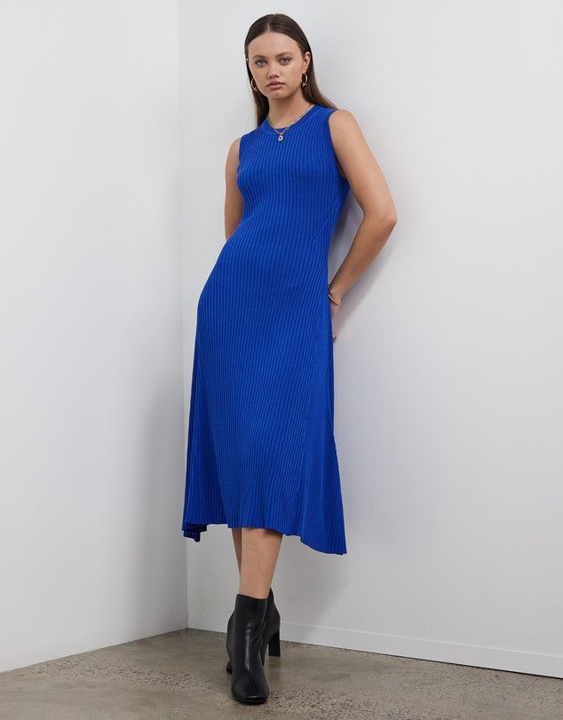 Boss Rib Knit Flenda Dress sz L
