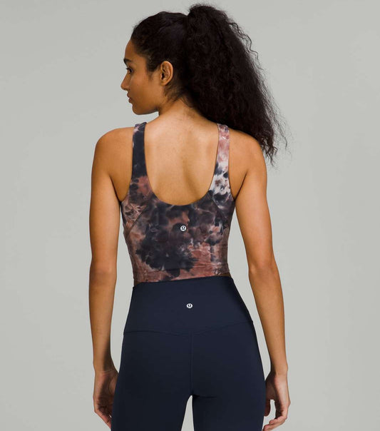 Never worn! LULULEMON Align Tank Top
Diamond Dye Seashell Smoky Topaz Graphite Grey sz 4