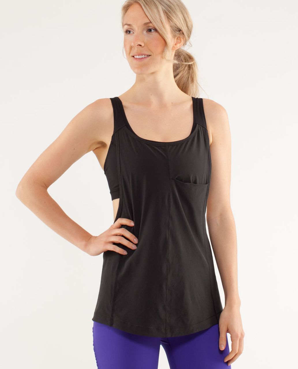 Lululemon Run: For Your Money Tank Black sz 6