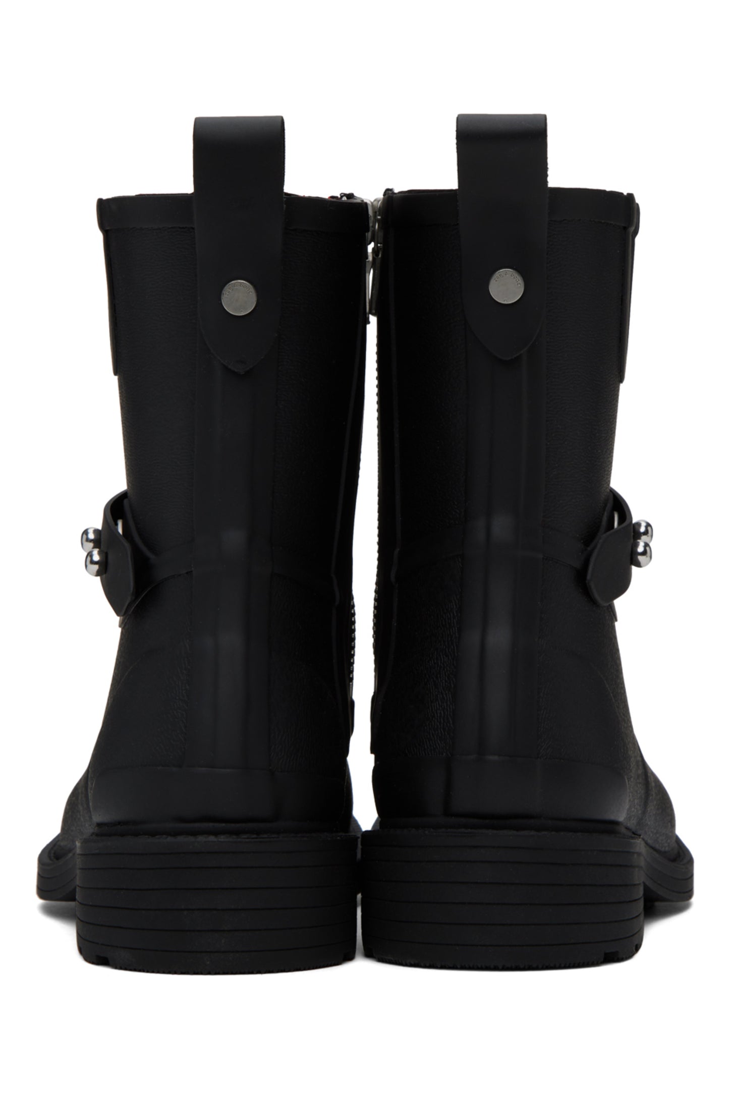 RAG & BONE Black Moto Rain Boots sz 36. Worn once!!