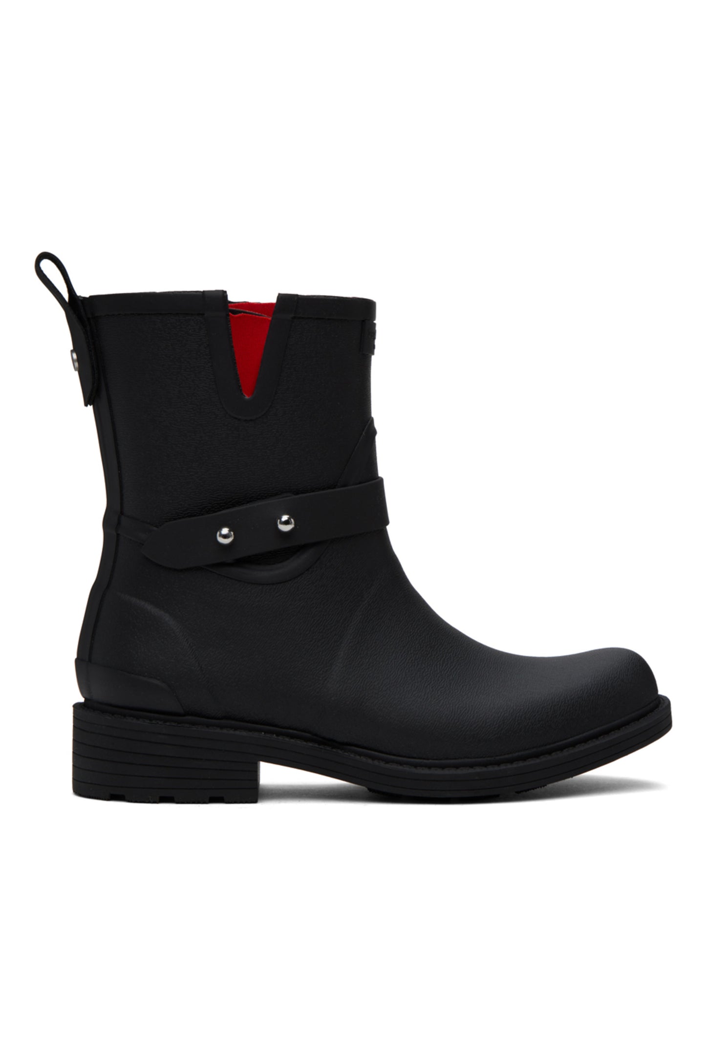 RAG & BONE Black Moto Rain Boots sz 36. Worn once!!