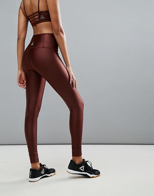 Reebok x FACE Limited Edition Metallic High-Rise Legging sz S