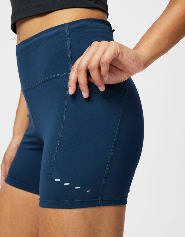 NIKE 4in Dri-FIT Swift High-Waisted Tight Running Shorts with Pockets sz S