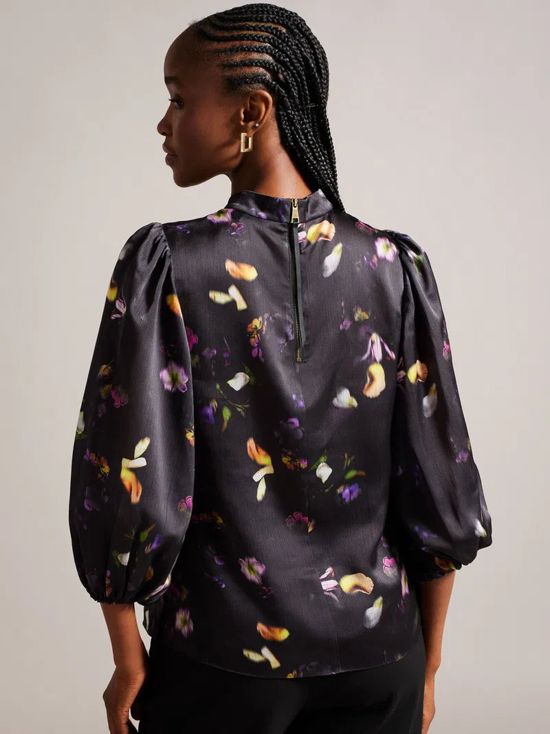 Ted Baker Niycole High Neck Top sz Ted2 (fits S/M)