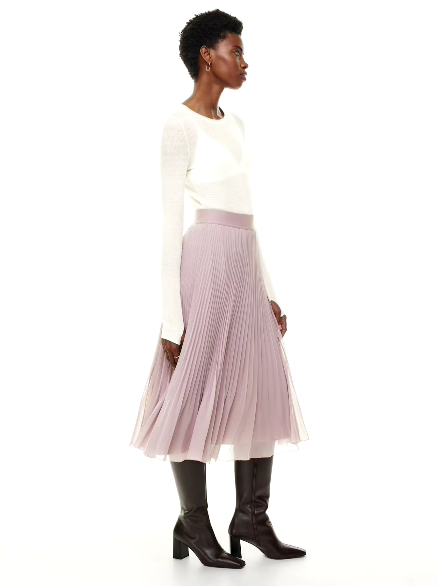 Wilfred Twirl Pleated Skirt sz Lrg