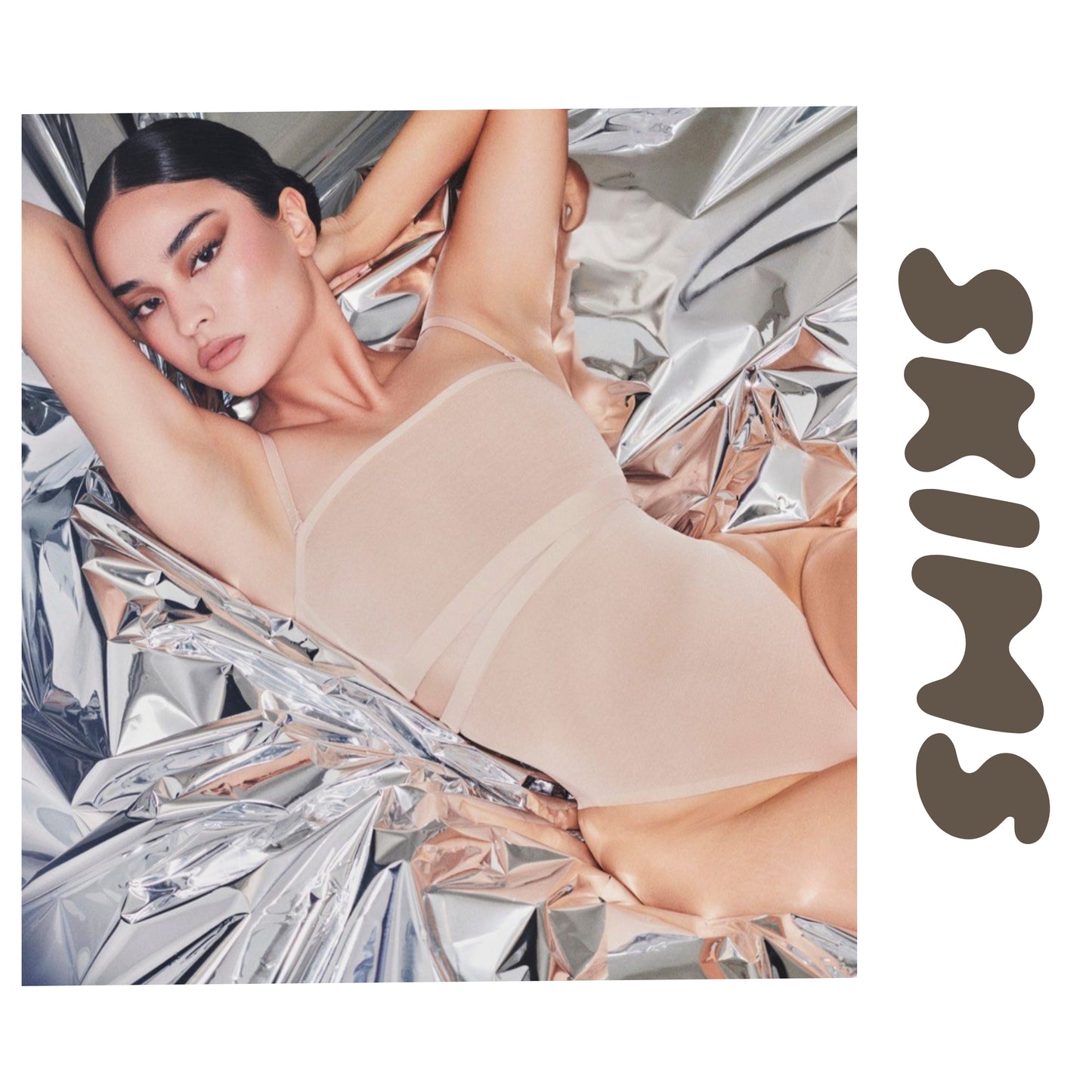 NWOT! SKIMS Sheer Sculpt Bandeau Bralette in clay sz M