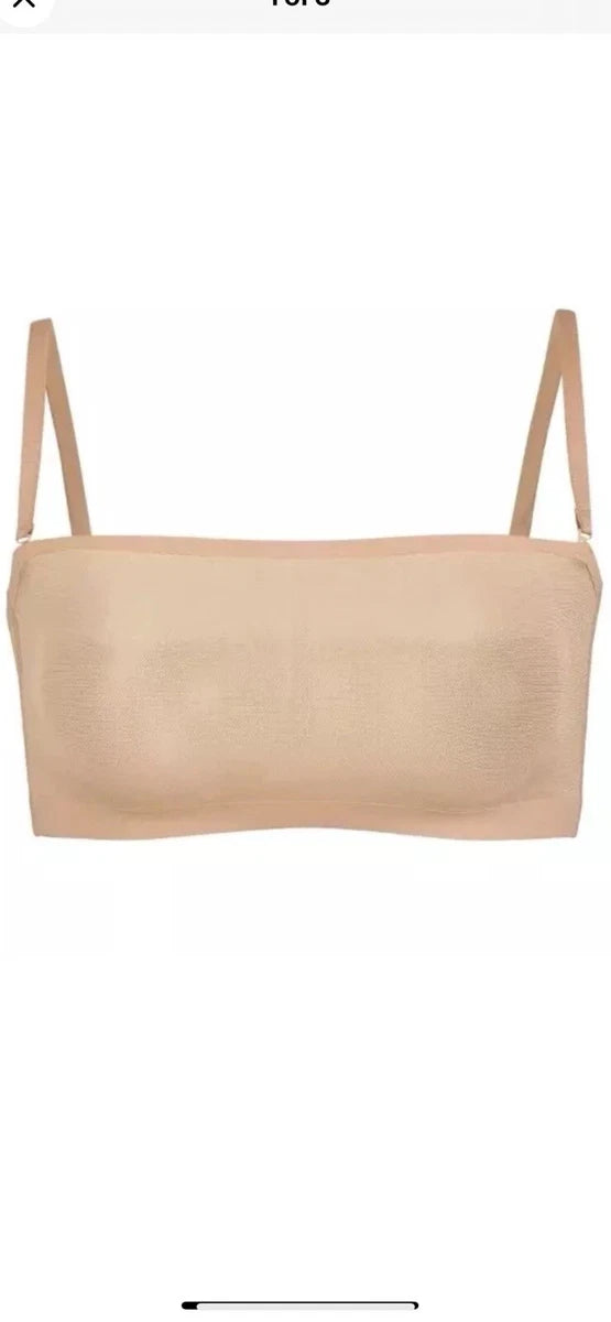 NWOT! SKIMS Sheer Sculpt Bandeau Bralette in clay sz M