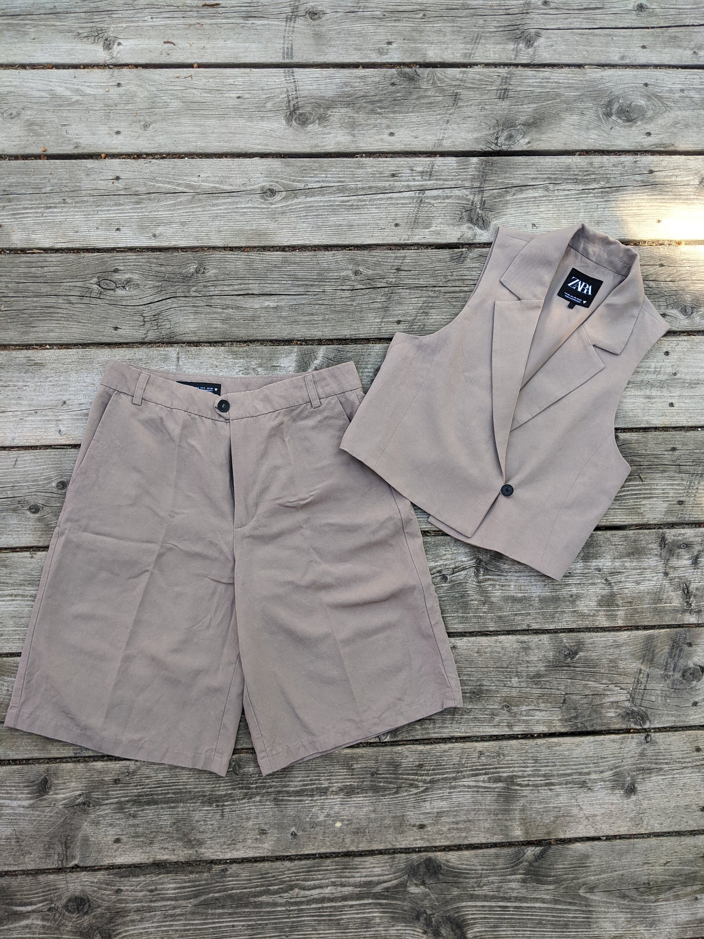 Zara 2 peice vest(XS) and shorts(S) set