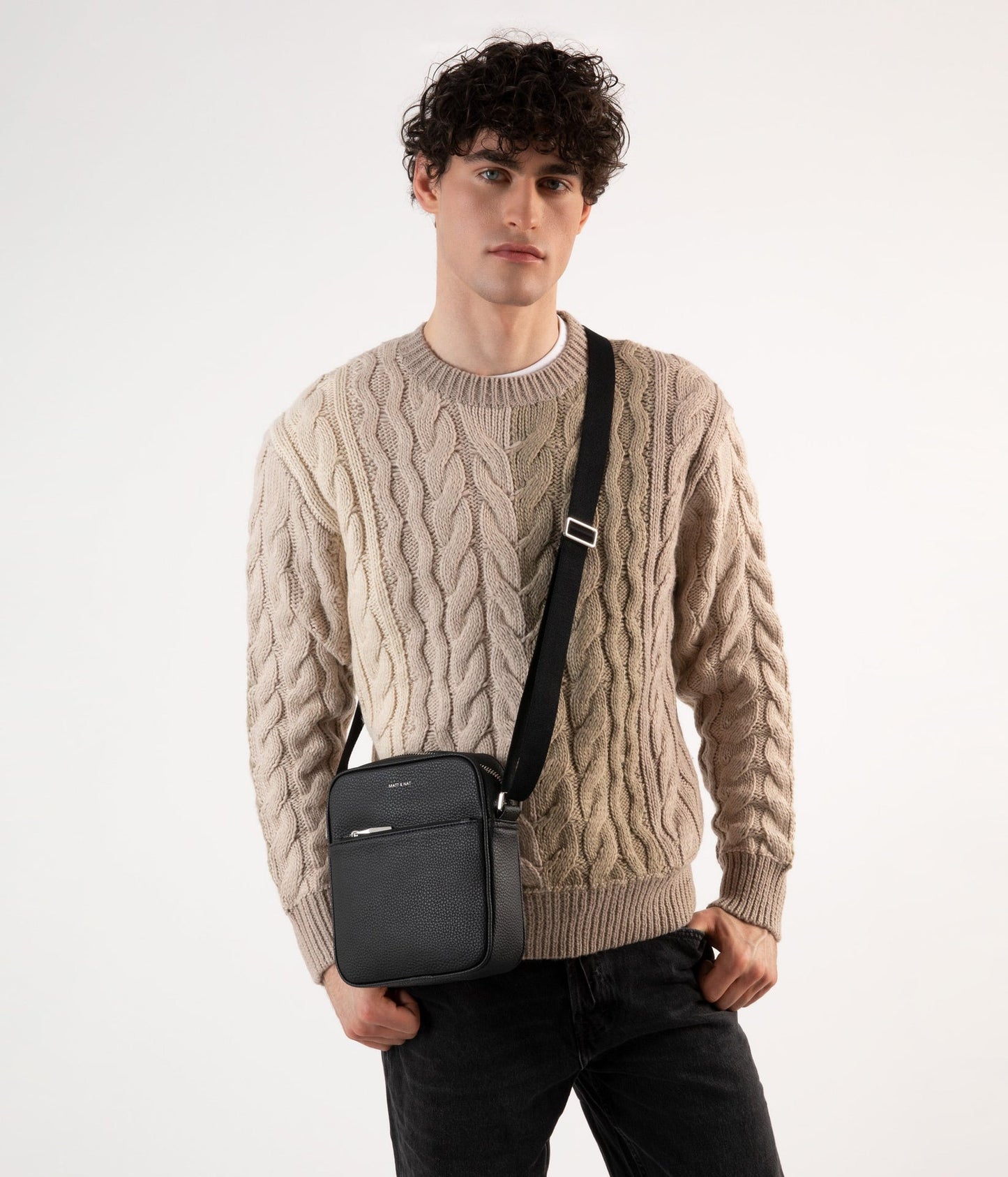 Matt + Nat COEN MINI Small Vegan Crossbody Bag - Purity
