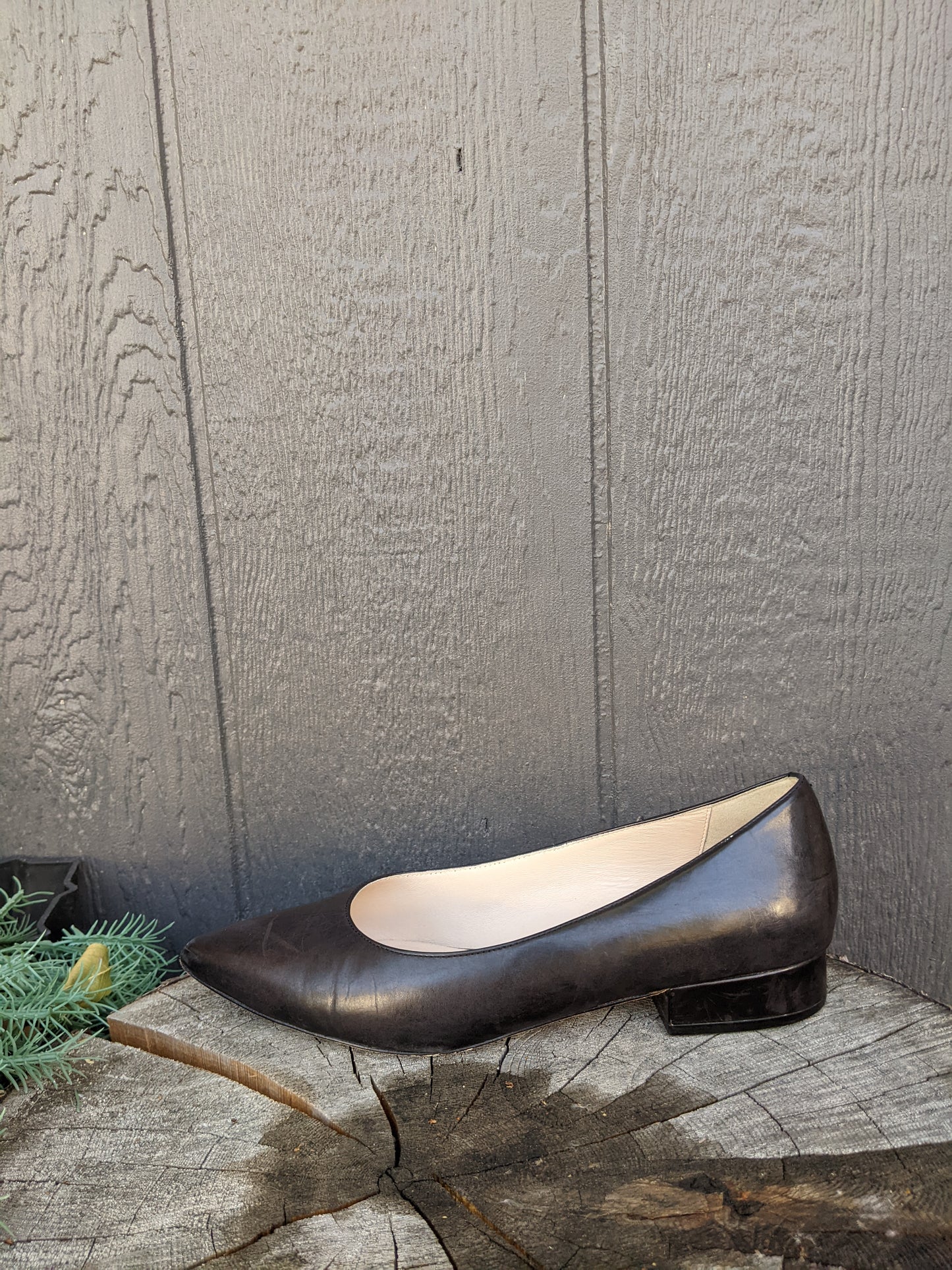 Cole Haan Vesta Skimmer Black Leather sz 7.5