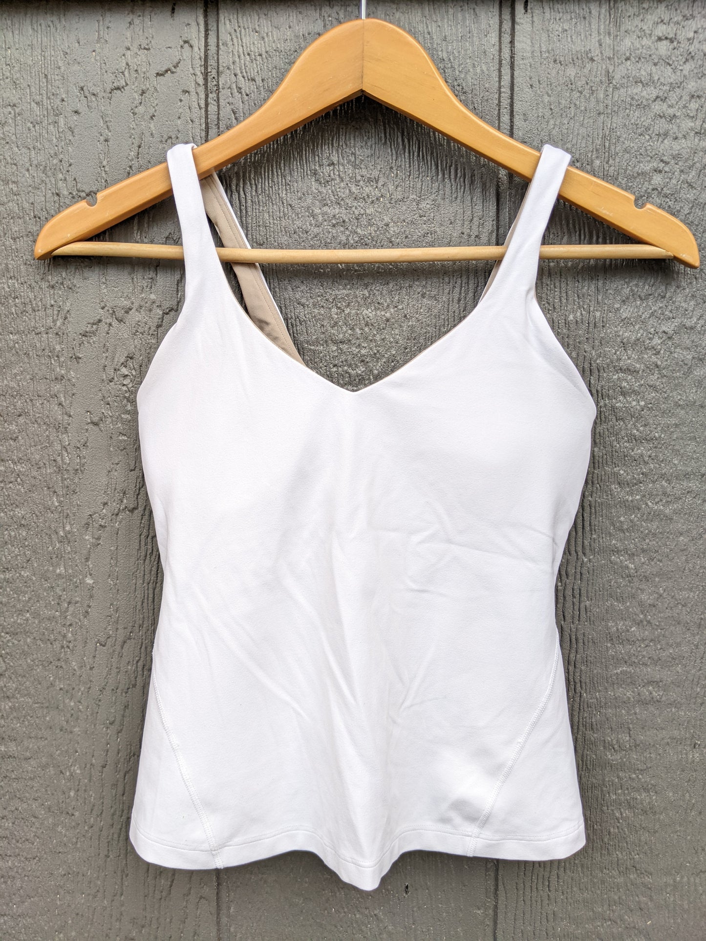 Lululemon Align Waist-Length Tank Top white sz 4