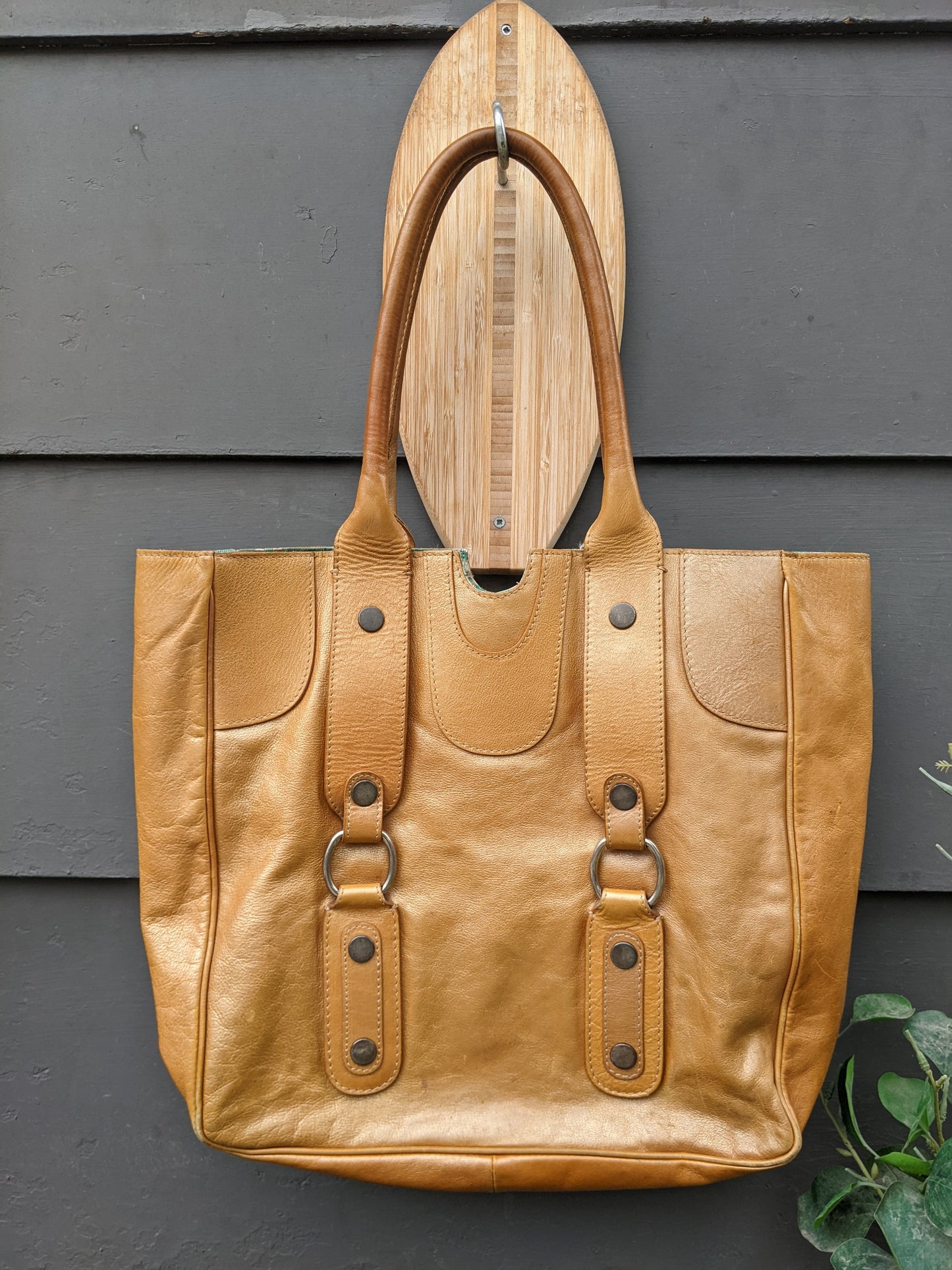 Max Mara leather shoulder bag. *As is