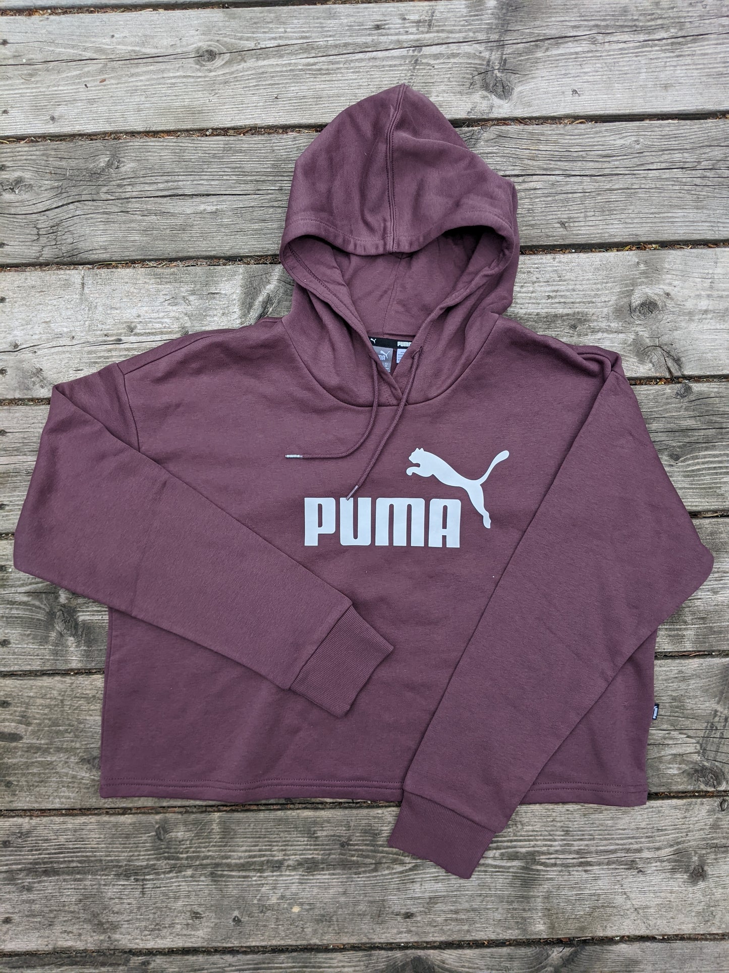 Puma crop hoodie sz M