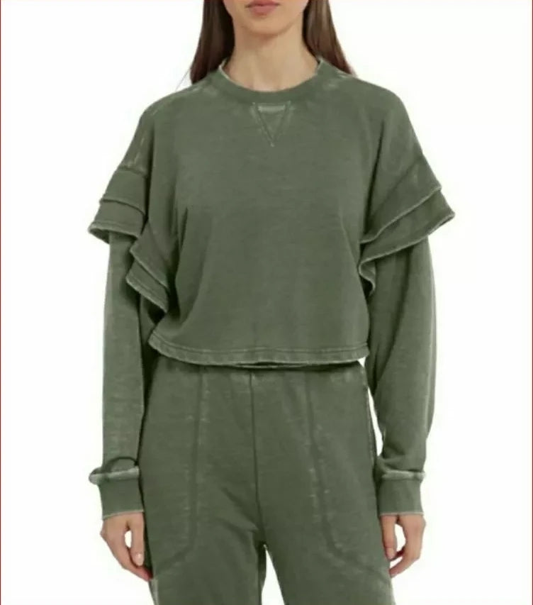7 for all Mankind crop sweatshirt. Fits XS-M