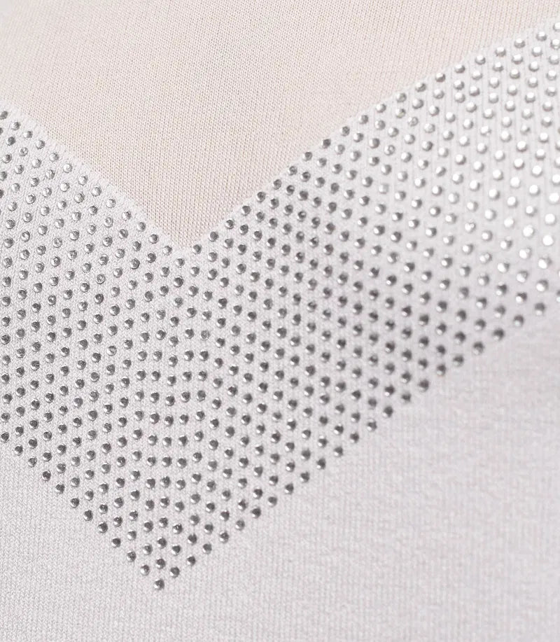 REISS Knitted mesh and studded detail Top sz Lrg