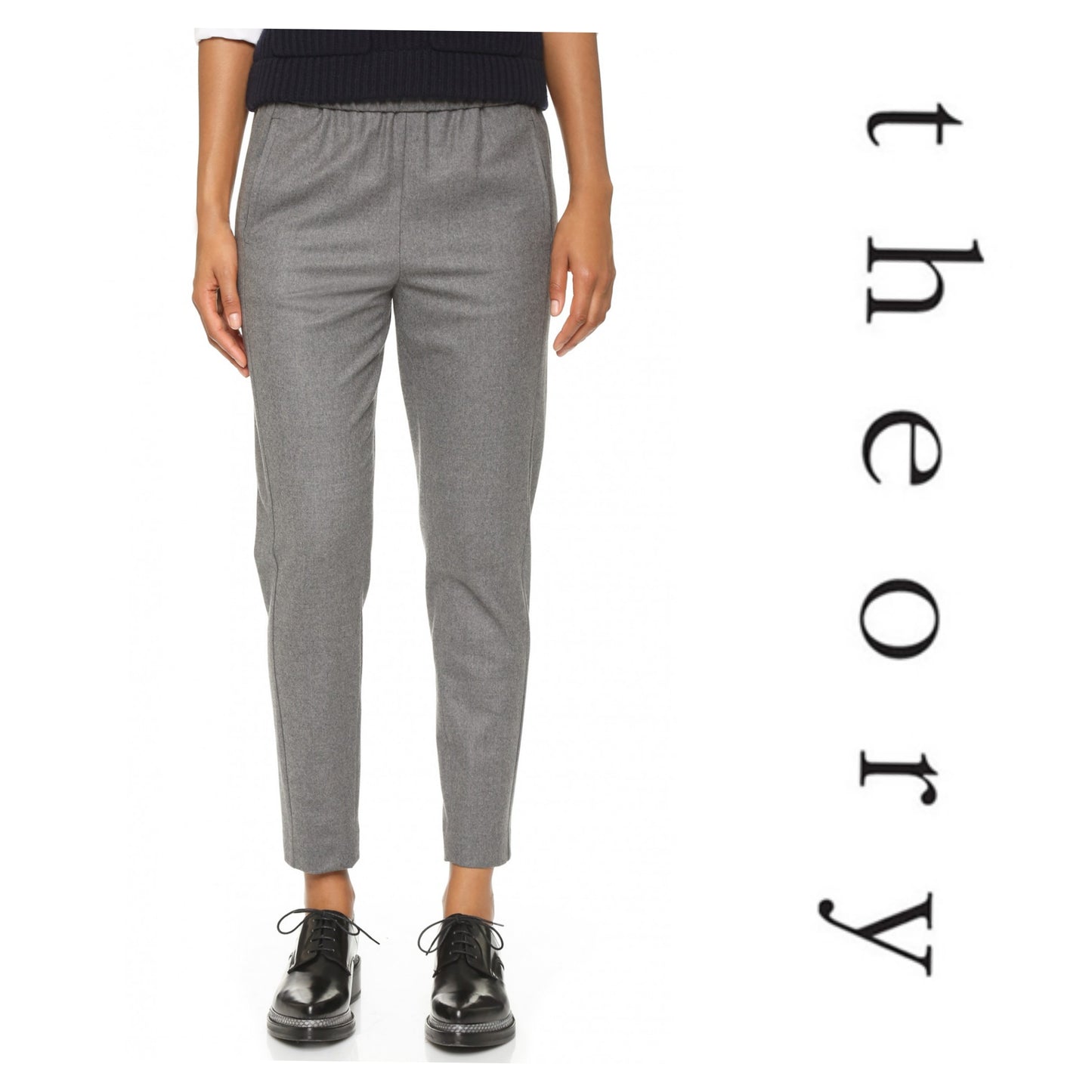 THEORY "Thorene Pure Flannel Pant" sz xs.