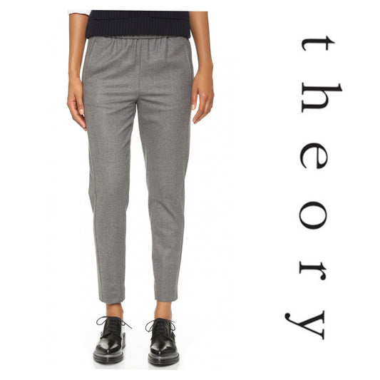 THEORY "Thorene Pure Flannel Pant" sz xs.