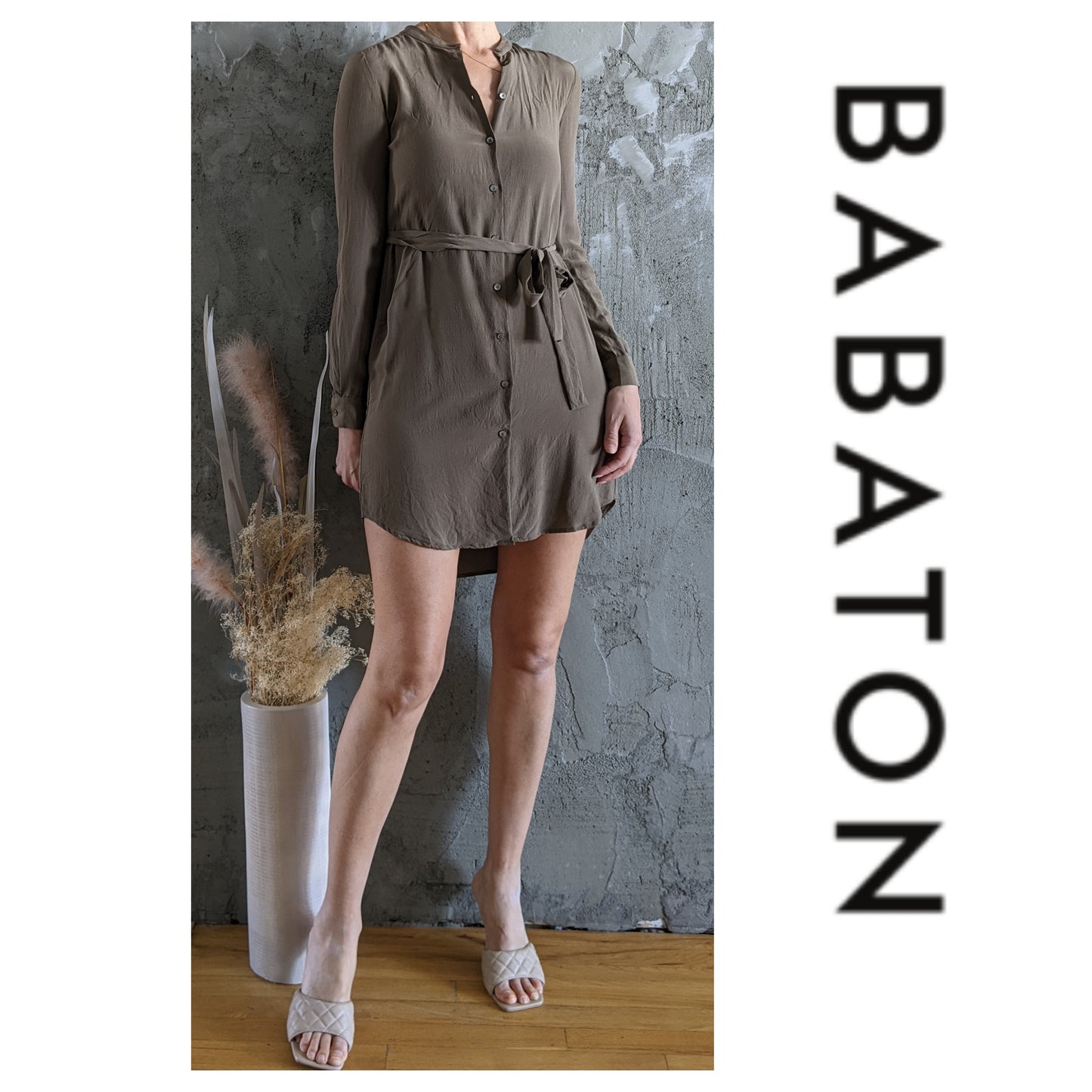 Babaton 100% silk dress sz XS.