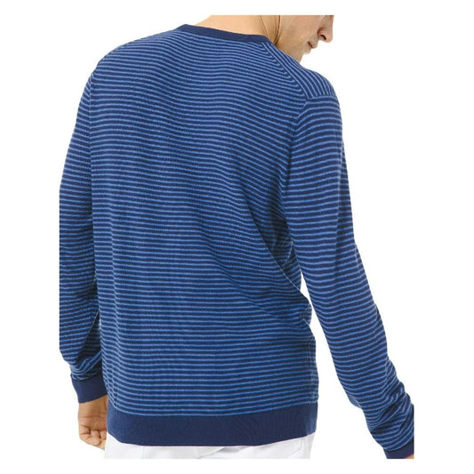 J Crew men's blue striped sweater size XL