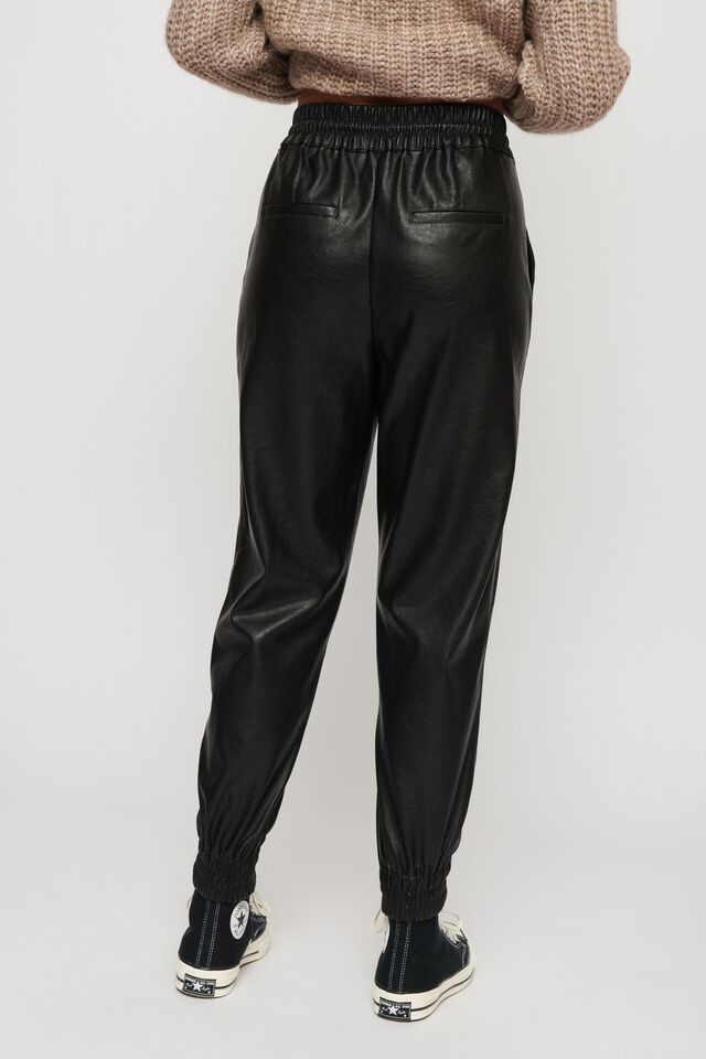 Dynamite Sacha Faux Leather Jogger sz XS