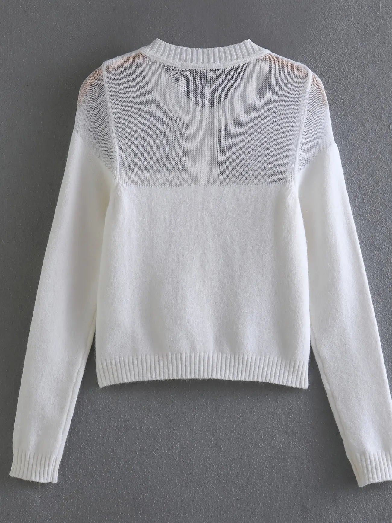 NWOT! Zara fuzzy sweater with jewel buttons sz Lrg