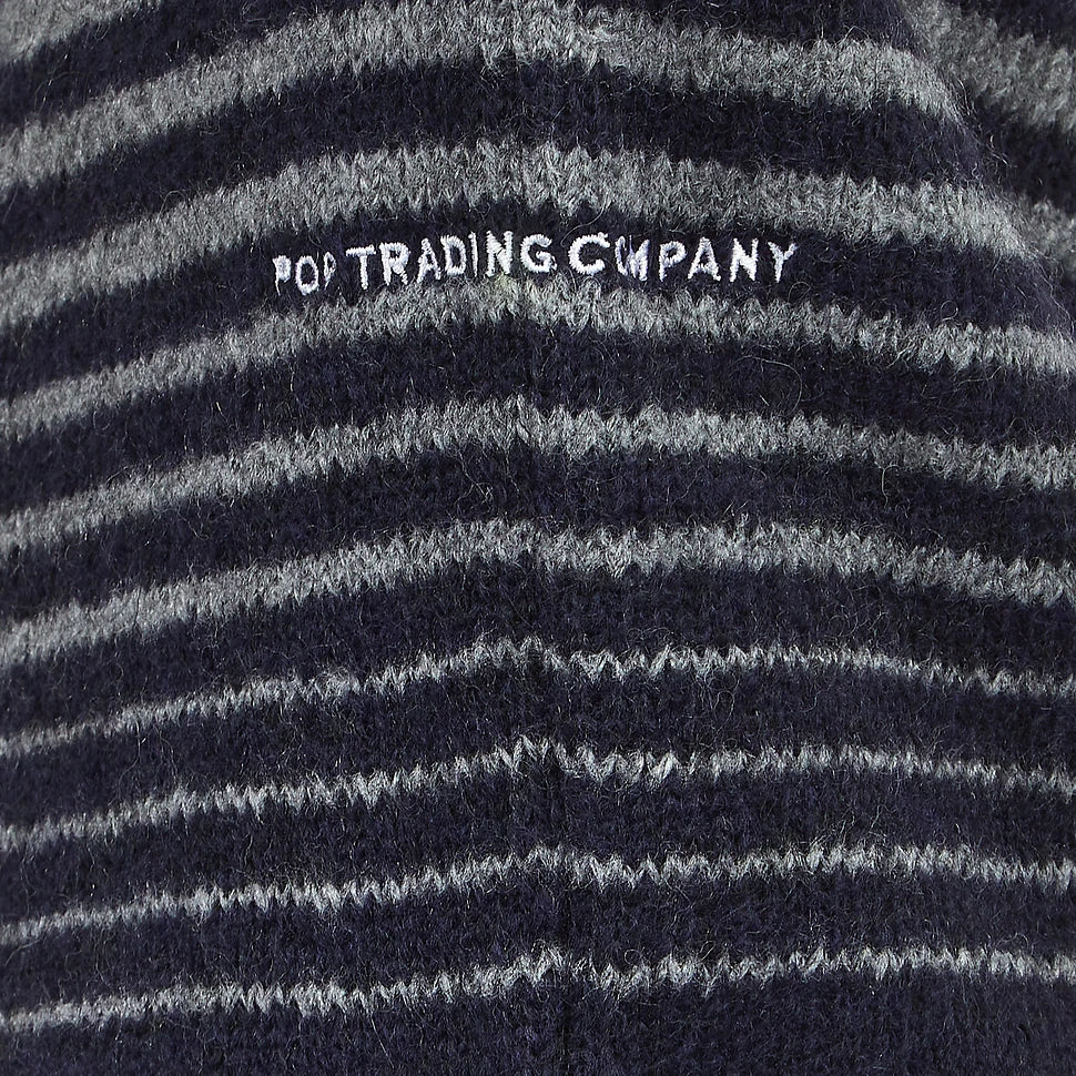 Pop Trading Company Knitted navy and grey Cardigan sz S