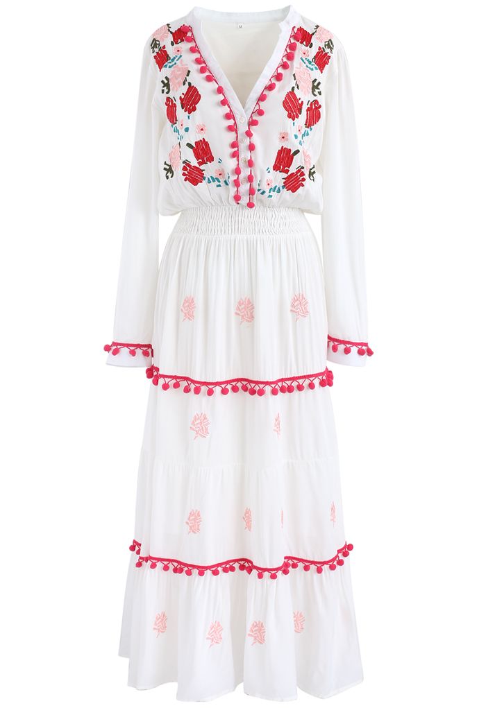 ChicWish "stay romance embroidered dress" S/M