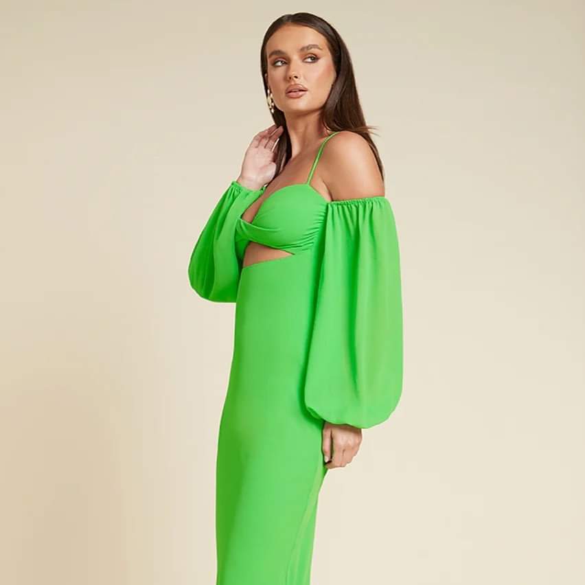 NWT! RNWY Sydney Skaikru dress apple green sz S