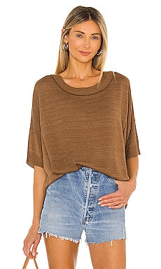 Free People "Work from Home Sweater Tee" sz XS (very relaxed)