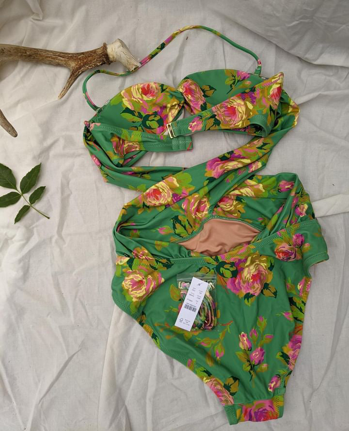 NWT! J Crew criss cross bathing suit sz 4