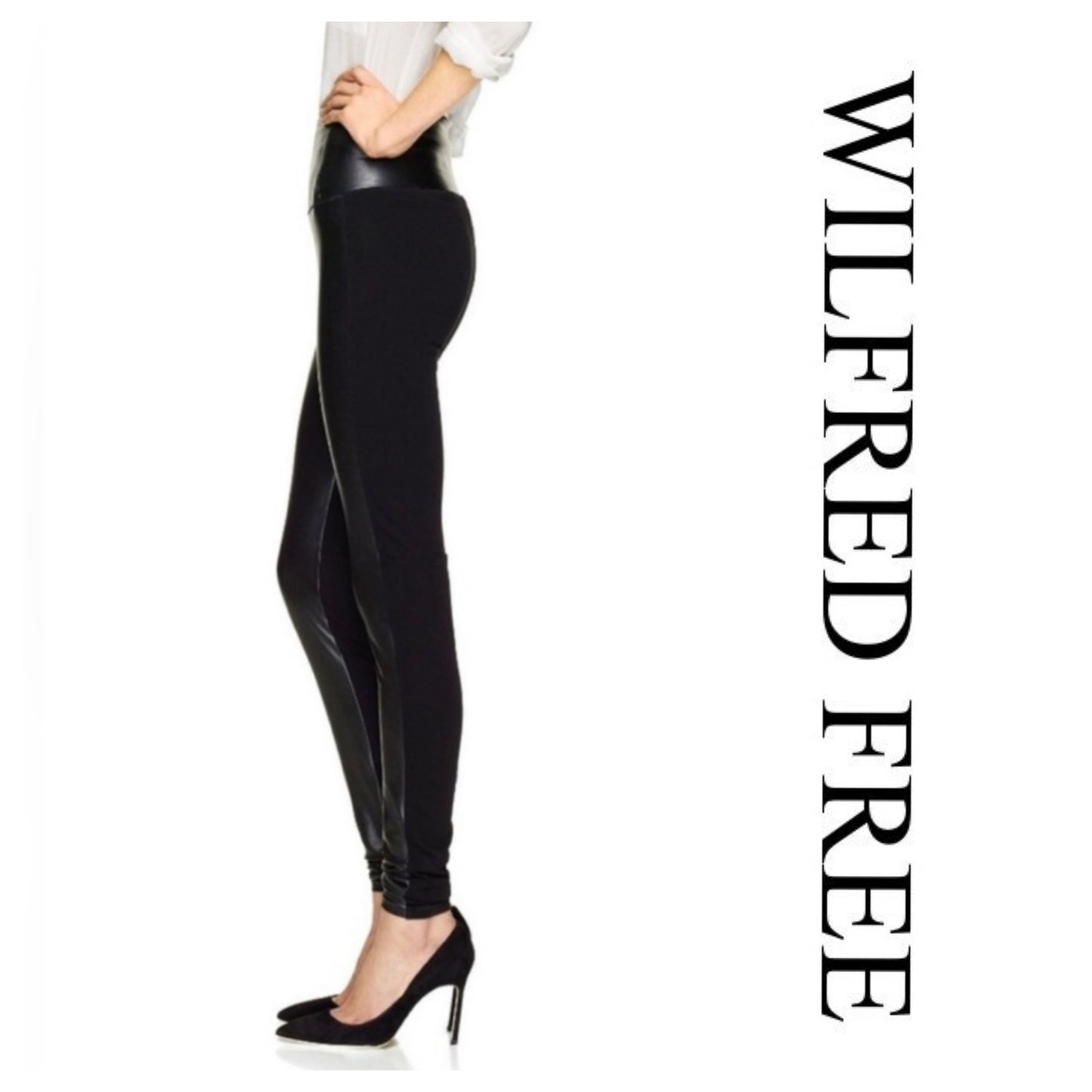 Wilfred Free leather panelled leggings sz XS